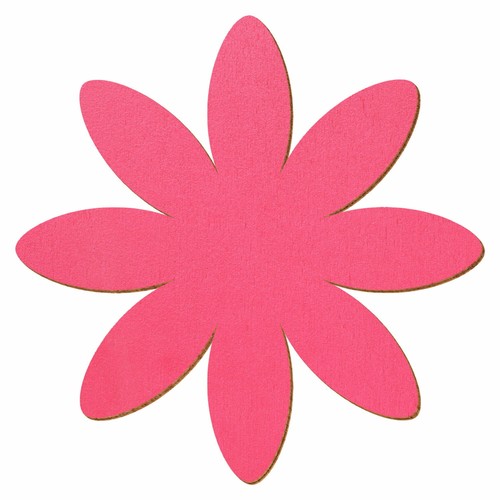 Pinke holz margerite - holz, deko