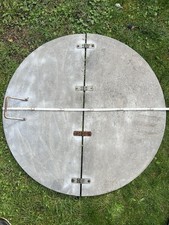 Schachtabdeckung verzinkt für Brunnenring.