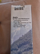 Stativ für Foto u. Videocamera. 103 cm ausziehbar. 360° horiz. 180° vert. drehba