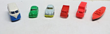 Konvolut 5 Plastikautos + 1 Schiff made in Germany 50er bis 70er Jahre