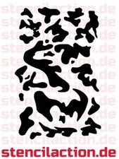 Schablone - Camouflage - 28x18