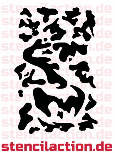 Schablone camouflage 28x18 - schablone,