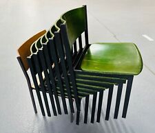 7+1 Stapel Freischwinger Holz + Metall, Konferenzstuhl Besucherstuhl, Qualität!!