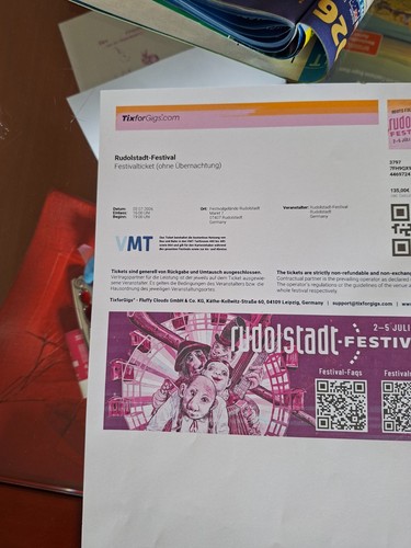 Festivalkarten rudolstadt mit - rudolstadt,