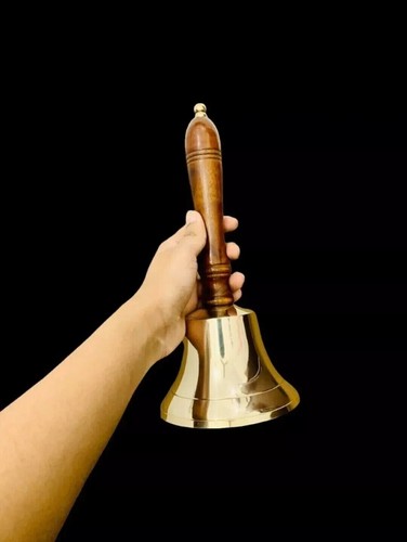 Vintage messing handglocke - vintage,
