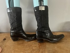 Tolle edle Prada Leder  Boots Milano  hoher NP gr. 39 Made in Italy  ?Stunning