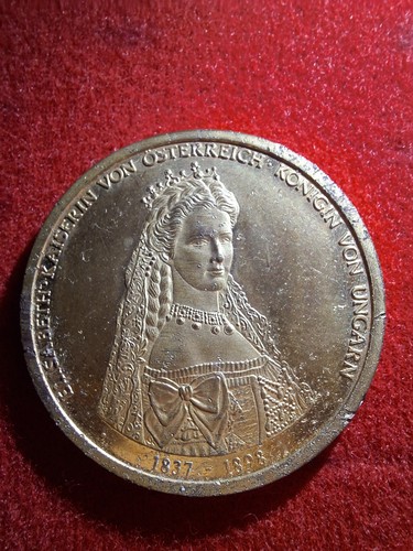 Münze medallie kaiserin sissi - münze,