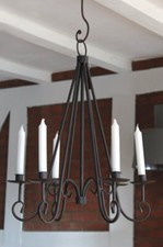 Kerzen Kronleuchter Hängeleuchter shabby Vintage Landhaus Kerzenleuchter hängend