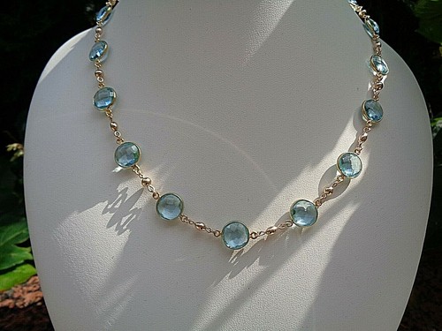 Edelstein gold kette 14k - edelstein,