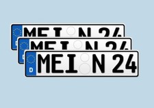3 KFZ-Schilder Nummernschilder
