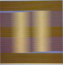 Carlos Cruz-Diez, Serigraphie 1974, signiert, 146/200, Konkrete Kunst