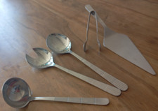 DDR - ABS 800 Besteck Tortenheber Zuckerzange Vorleger Soßenkelle Linie