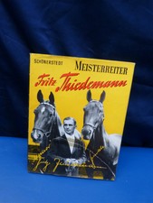 Buch : Meisterreiter Fritz Thiedemann  -  Karl Schönerstedt  - Brühlscher Verlag