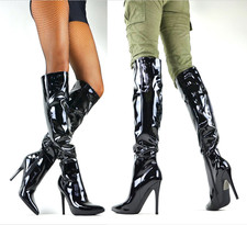 LUXUS LACK DAMENSCHUHE MEGA