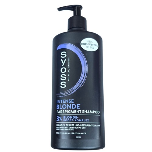 Syoss intense blonde shampoo - blonde,
