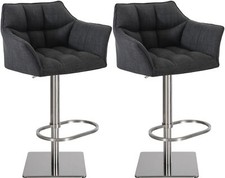 2er Set Barhocker Damaso Stoff