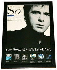 PETER GABRIEL Framed A4 1986 `