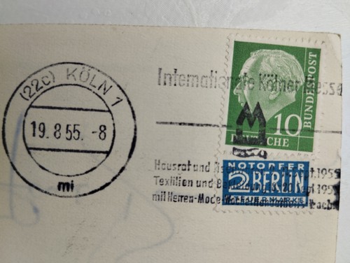 Köln 1955 intern - m.-st., "intern