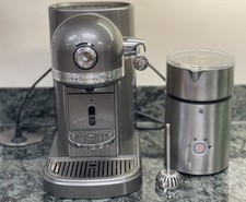 ❤️❤️ NESPRESSO KITCHENAID grau metallic & WMF LONO Milchschäumer als SET ❤️❤️