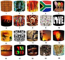 Afrikanische Damen Tribal Decke Lampenschirm Anhänger