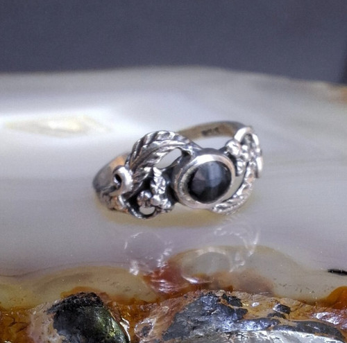 Ring silber 925 onyx - onyx, anmutig