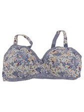 Ulla Popken Damen BH 115C Feminin Blumenmuster Spitze Mehrfarbig