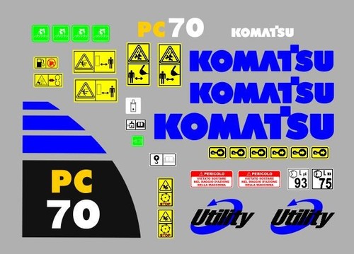 Komatsu mr aufkleber - 70,