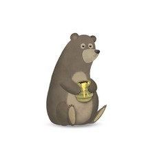 Wandbild cute animal bear - wandbild,