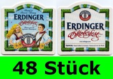 48 Stück Bierdeckel Erdinger Weissbräu Oktoberfest Erding Party Bar Theke Tresen