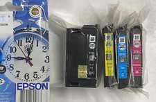 4 original Epson Tintenpatronen 27XL Black Cyan Magenta Yellow Wecker Rechnung