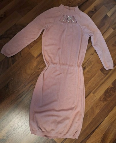 Feinstrickkleid rosa tolle - feinstrickkleid,
