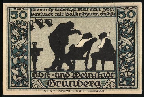 Notgeld grünberg pfennig - grünberg,, 50