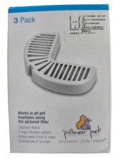 Pioneer Pet® Trinkbrunnen Filter 3er Pack Grau Kunststoff Tierbedarf