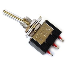 Mini Kippschalter 3 Polig 1 UM Ein-Aus 250V 3A Miniatur Schalter Micro Chrom