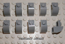 Lego 10 x Bogenstein Rundstein Slope Curved 2x1x1 1/3 neu-hellgrau #6091 NEUWARE