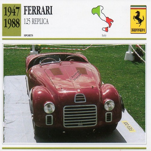 1947 1988 ferrari - 125, replica