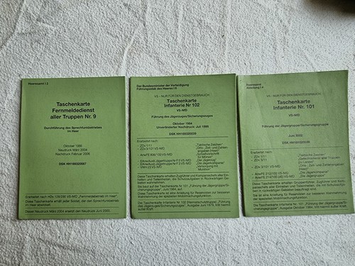 Drei taschenkarten bundeswehr - taschenkarten,