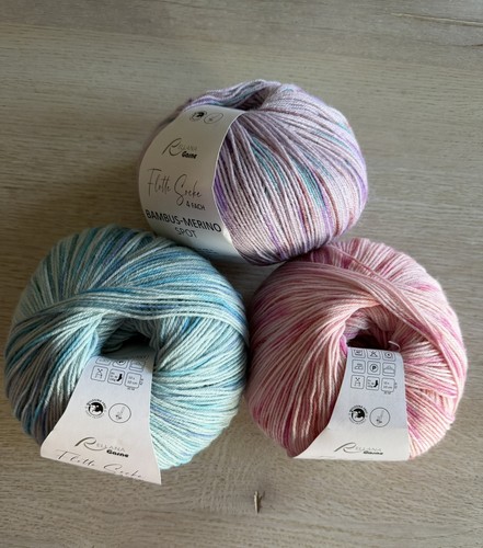 100g sockenwolle fach - 3x,
