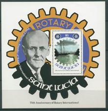 St. Lucia 1980 75 Jahre Rotary