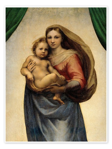 Poster sixtinische madonna - poster,