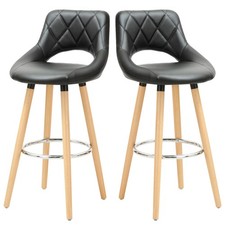 2x Barhocker mit Rückenlehne