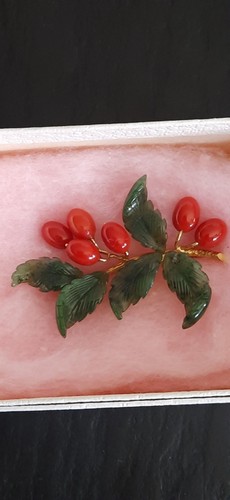 Karat brosche mit 6 - karat,