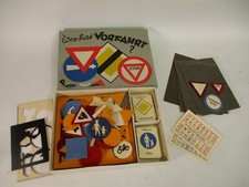 DDR LIK Velour Haftspiel 8 "wer hat Vorfahrt?" Fahrschule Verkehrszeichen Spiel
