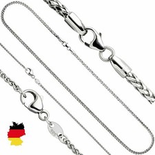 Zopfkette ECHT Weißgold 333