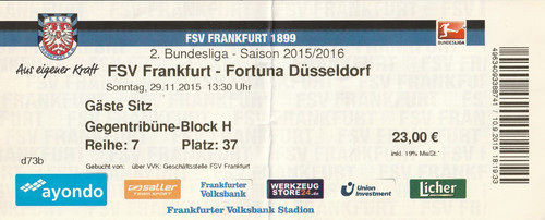 Ticket fsv frankfurt - fsv,