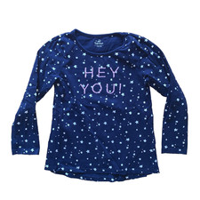 Topolino Shirt Gr. 122 / 128 Mädchen Sterne Langarmshirt