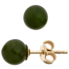 Ohrstecker kugel 333 gold - ohrstecker,