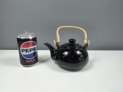 Schwarze keramik teekanne - schwarze,