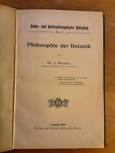 Reinke philosophie der - reinke.,