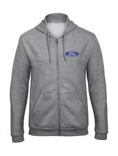 Ford Auto bestickte Hooded Sweatjacke mit Reißverschluss- 9049 -GR
